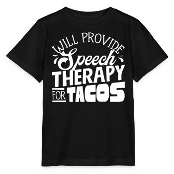 Speech-language pathology, speech-language pathologist - Stanley/Stella MINI CREATOR Kids’ T-Shirt - black - Front - Mikhail (115cm)
