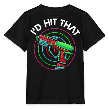 Lasertag, Laser - Stanley/Stella Kinder T-Shirt MINI CREATOR  - Schwarz - Vorne - Mikhail (115cm)
