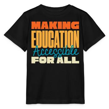 Éducation spécialisée, Éducation spécialisée - T-shirt bio MINI CREATOR Stanley/Stella Enfant - noir - Devant - Mikhail (115cm)