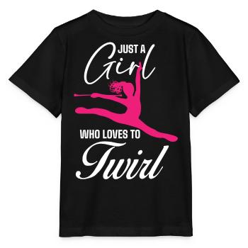 Baton Twirler, Baton Twirling, Gymnastique - T-shirt bio MINI CREATOR Stanley/Stella Enfant - noir - Devant - Mikhail (115cm)