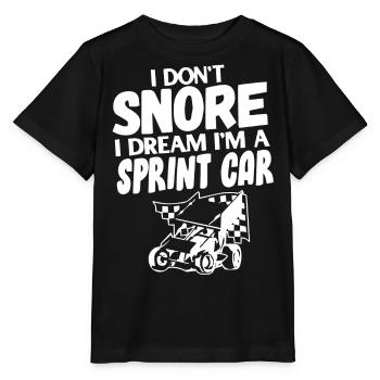 Courses de voitures de sprint, voitures de sprint, courses sur piste de terre - T-shirt bio MINI CREATOR Stanley/Stella Enfant - noir - Devant - Mikhail (115cm)