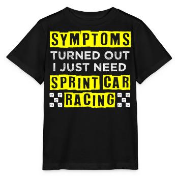Courses de voitures de sprint, voitures de sprint, courses sur piste de terre - T-shirt bio MINI CREATOR Stanley/Stella Enfant - noir - Devant - Mikhail (115cm)
