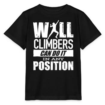 Wall climbers, wall climbers - Stanley/Stella MINI CREATOR Kids’ T-Shirt - black - Front - Mikhail (115cm)