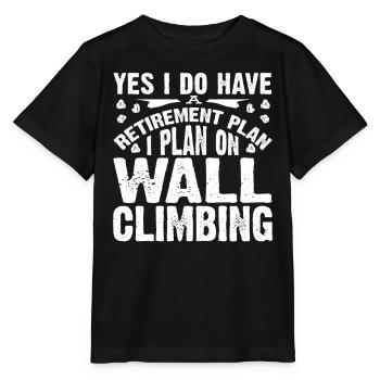 Wall climbers, wall climbers - Stanley/Stella MINI CREATOR Kids’ T-Shirt - black - Front - Mikhail (115cm)