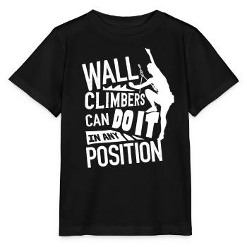 Wall climbers, wall climbers - Stanley/Stella MINI CREATOR Kids’ T-Shirt - black - Front - Mikhail (115cm)