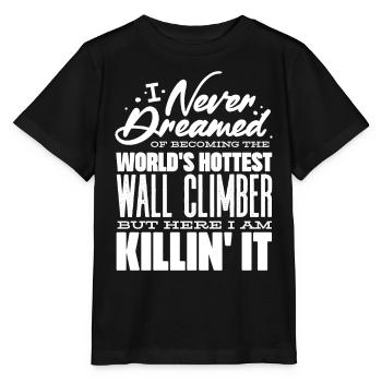 Wall climbers, wall climbers - Stanley/Stella MINI CREATOR Kids’ T-Shirt - black - Front - Mikhail (115cm)
