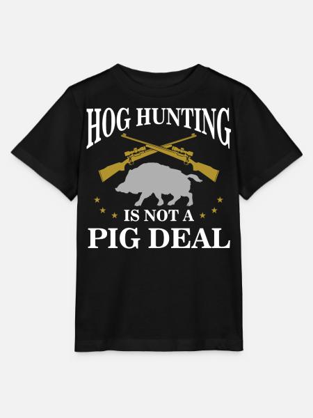 Schweinejagd, Wildschweinjäger - Stanley/Stella Kinder T-Shirt MINI CREATOR - Schwarz