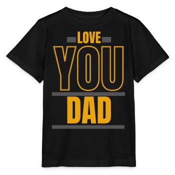 Papa je t aime - T-shirt bio MINI CREATOR Stanley/Stella Enfant - noir - Devant - Mikhail (115cm)
