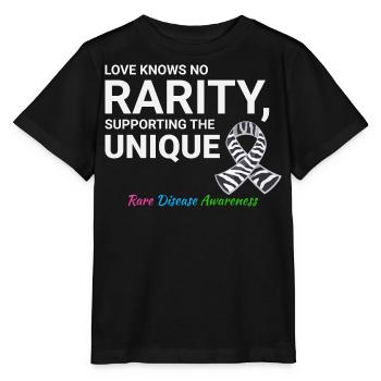 Rare Disease Awareness Supporting the Unique - Stanley/Stella MINI CREATOR Kids’ T-Shirt - black - Front - Mikhail (115cm)