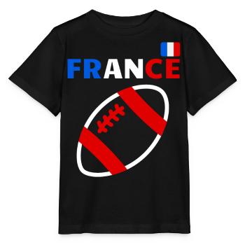 france supporteurs rugby supporteurs,rugbyfans - T-shirt bio MINI CREATOR Stanley/Stella Enfant - noir - Devant - Mikhail (115cm)