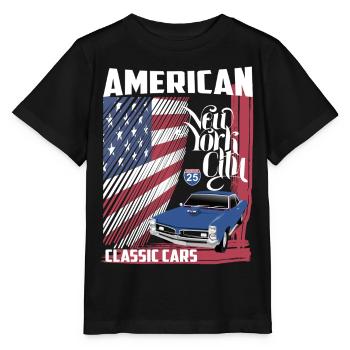 American Classic Cars - Stanley/Stella MINI CREATOR Kids’ T-Shirt - black - Front - Mikhail (115cm)