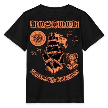 Rostock Ville natale - T-shirt bio MINI CREATOR Stanley/Stella Enfant - noir - Devant - Mikhail (115cm)