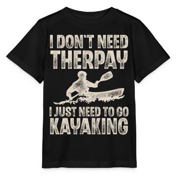 Kayak Kayaking Paddle Kayaker Kayaker - Stanley/Stella MINI CREATOR Kids’ T-Shirt - black - Front - Mikhail (115cm)