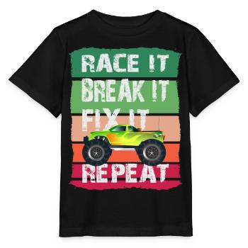 RC Modell Auto - Stanley/Stella Kinder T-Shirt MINI CREATOR  - Schwarz - Vorne - Mikhail (115cm)