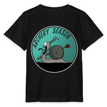 Archery Archer Shirt Cartoon funny - Stanley/Stella MINI CREATOR Kids’ T-Shirt - black - Front - Mikhail (115cm)