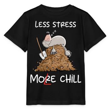 Lazy Mole I Foul Throw Pun I Chill - Stanley/Stella MINI CREATOR Kids’ T-Shirt - black - Front - Mikhail (115cm)