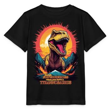 Tyrannosaurus Rex - Stanley/Stella Kinder T-Shirt MINI CREATOR  - Schwarz - Vorne - Mikhail (115cm)
