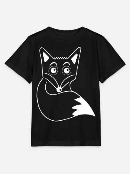 Süßer weißer Fuchs - Stanley/Stella Kinder T-Shirt MINI CREATOR - Schwarz