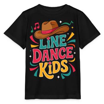 Line Dance Kids Logo - Stanley/Stella Kinder T-Shirt MINI CREATOR  - Schwarz - Vorne - Mikhail (115cm)