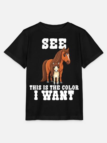 Humor Reiter Reiten - Stanley/Stella Kinder T-Shirt MINI CREATOR - Schwarz