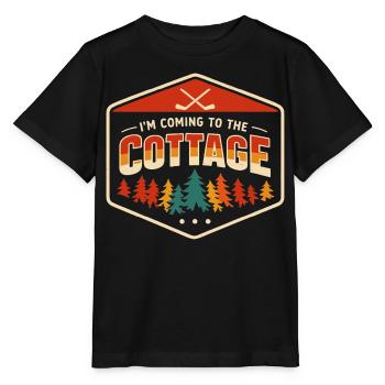 Weekend in the Retro Nature Countryside - Stanley/Stella MINI CREATOR Kids’ T-Shirt - black - Front - Mikhail (115cm)