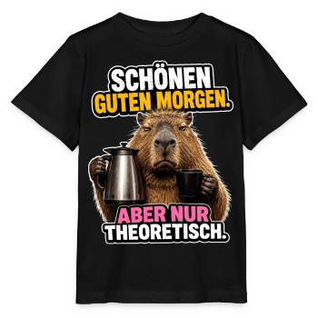 Guter Morgen Nur Theoretisch - Stanley/Stella Kinder T-Shirt MINI CREATOR  - Schwarz - Vorne - Mikhail (115cm)