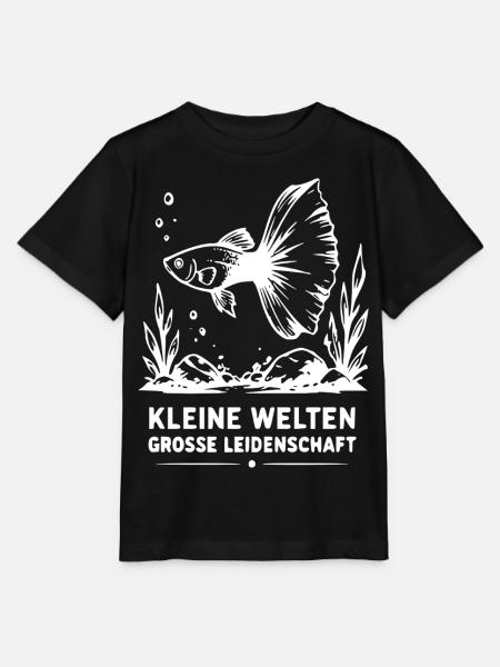 Kleine Welten, Große Leidenschaft Fisch - Stanley/Stella Kinder T-Shirt MINI CREATOR - Schwarz