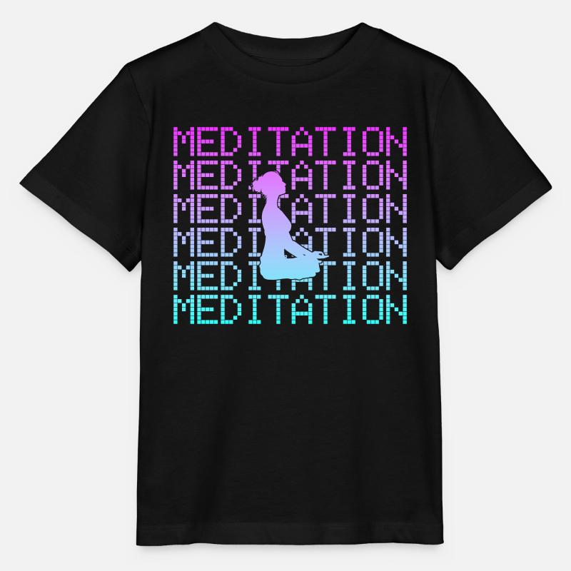 Méditation - T-shirt bio MINI CREATOR Stanley/Stella Enfant - noir