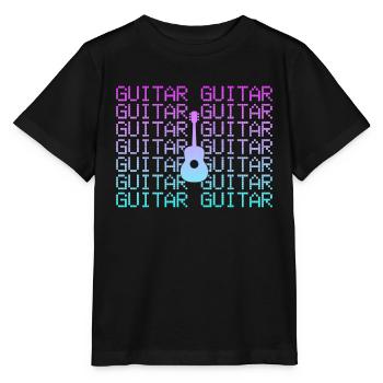 Guitare - T-shirt bio MINI CREATOR Stanley/Stella Enfant - noir - Devant - Mikhail (115cm)