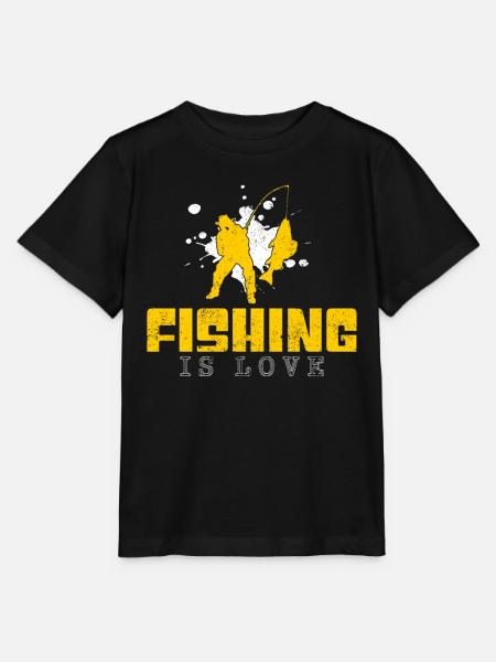 Angeln Spruch - Stanley/Stella Kinder T-Shirt MINI CREATOR - Schwarz