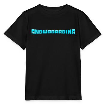 Snowboarding - Stanley/Stella Kinder T-Shirt MINI CREATOR  - Schwarz - Vorne - Mikhail (115cm)