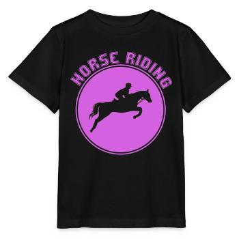 Équitation - T-shirt bio MINI CREATOR Stanley/Stella Enfant - noir - Devant - Mikhail (115cm)