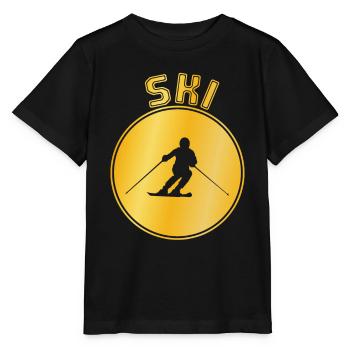 Ski - T-shirt bio MINI CREATOR Stanley/Stella Enfant - noir - Devant - Mikhail (115cm)