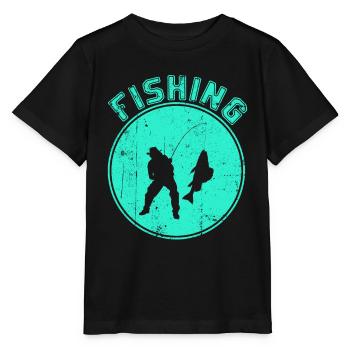 Angling - Stanley/Stella MINI CREATOR Kids’ T-Shirt - black - Front - Mikhail (115cm)