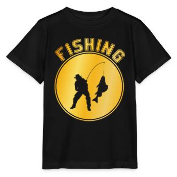 Angling - Stanley/Stella MINI CREATOR Kids’ T-Shirt - black - Front - Mikhail (115cm)