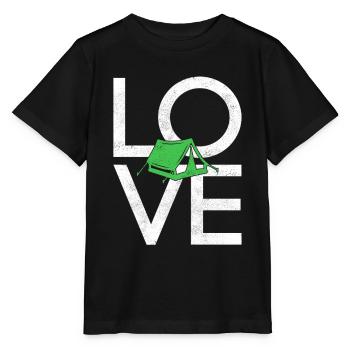 Camping - Stanley/Stella MINI CREATOR Kids’ T-Shirt - black - Front - Mikhail (115cm)