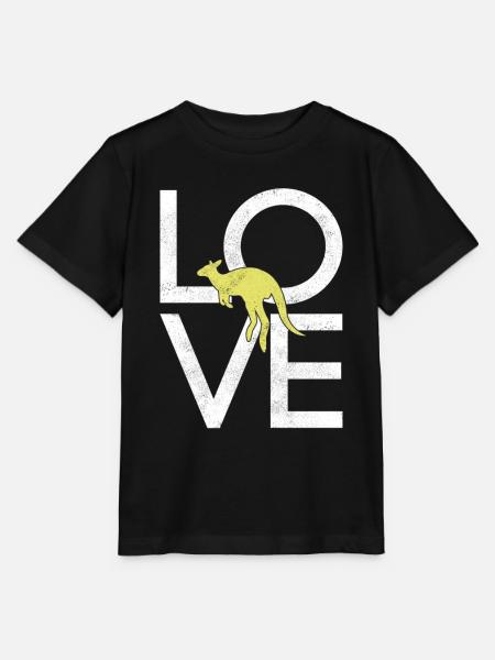 Känguru - Stanley/Stella Kinder T-Shirt MINI CREATOR - Schwarz