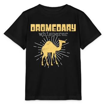 Dromedar Flüsterer - Stanley/Stella Kinder T-Shirt MINI CREATOR  - Schwarz - Vorne - Mikhail (115cm)