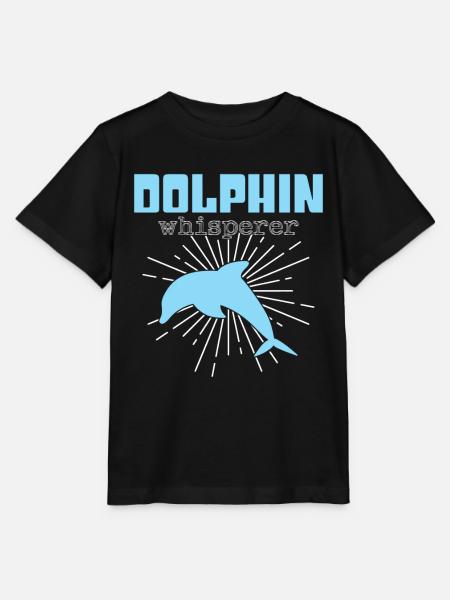Delfin Flüsterer - Stanley/Stella Kinder T-Shirt MINI CREATOR  - Schwarz