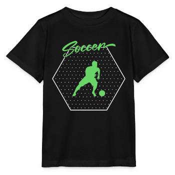 Soccer soccer - Stanley/Stella MINI CREATOR Kids’ T-Shirt - black - Front - Mikhail (115cm)
