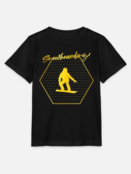 Snowboarding - Stanley/Stella Kinder T-Shirt MINI CREATOR  - Schwarz