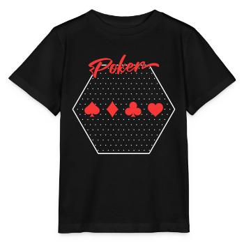 Poker - Stanley/Stella MINI CREATOR Kids’ T-Shirt - black - Front - Mikhail (115cm)