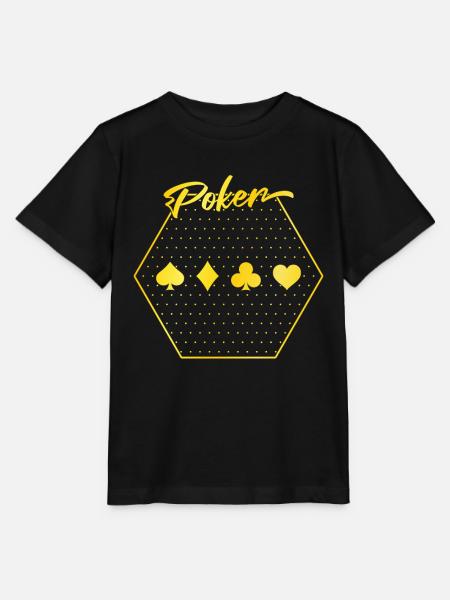Poker - Stanley/Stella Kinder T-Shirt MINI CREATOR  - Schwarz