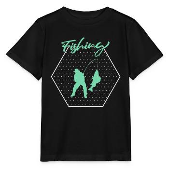Angling - Stanley/Stella MINI CREATOR Kids’ T-Shirt - black - Front - Mikhail (115cm)