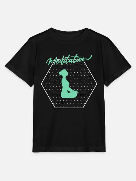 Meditation - Stanley/Stella Kinder T-Shirt MINI CREATOR  - Schwarz
