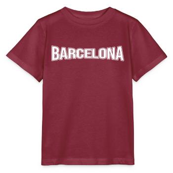 Barcelona - Stanley/Stella MINI CREATOR Kids’ T-Shirt - burgundy - Front - Kain (125cm)