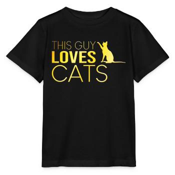 Type Cat Saying - Stanley/Stella MINI CREATOR Kids’ T-Shirt - black - Front - Mikhail (115cm)