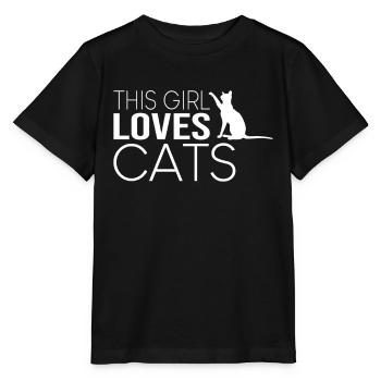 Dicton de chat fille - T-shirt bio MINI CREATOR Stanley/Stella Enfant - noir - Devant - Mikhail (115cm)