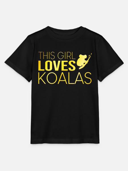 Mädchen Koala Spruch - Stanley/Stella Kinder T-Shirt MINI CREATOR  - Schwarz