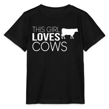 Dicton de la vache fille - T-shirt bio MINI CREATOR Stanley/Stella Enfant - noir - Devant - Mikhail (115cm)
